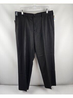 IZOD Pants Men 36x29 Black Ultimate Travel Sportflex Straight Performance NWT